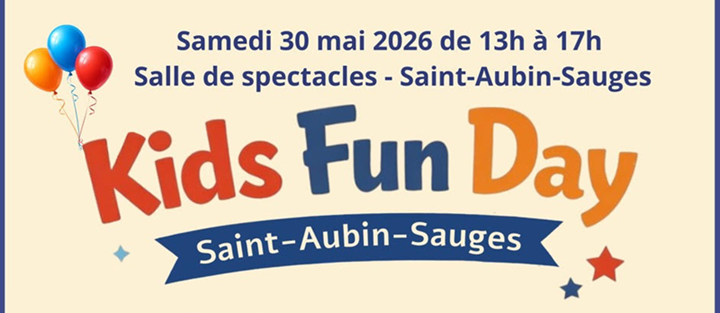 Kids Fun Day – 30 mai 2026 de 13 à 17h.