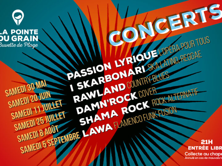 Concerts à  La Pointe du Grin