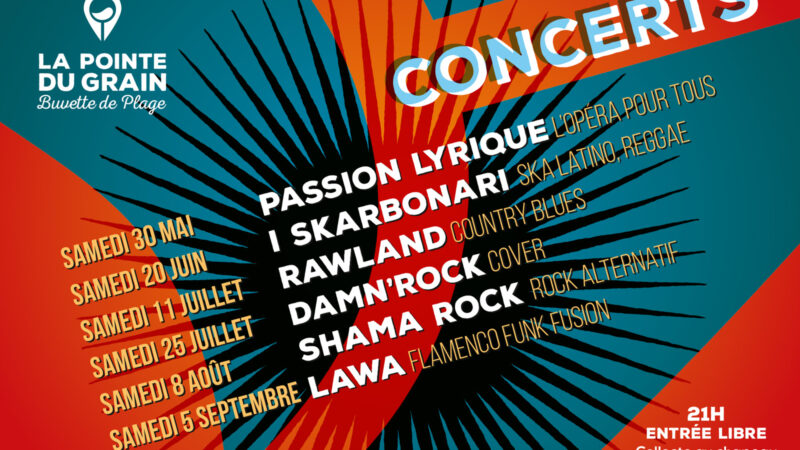 Concerts à  La Pointe du Grin